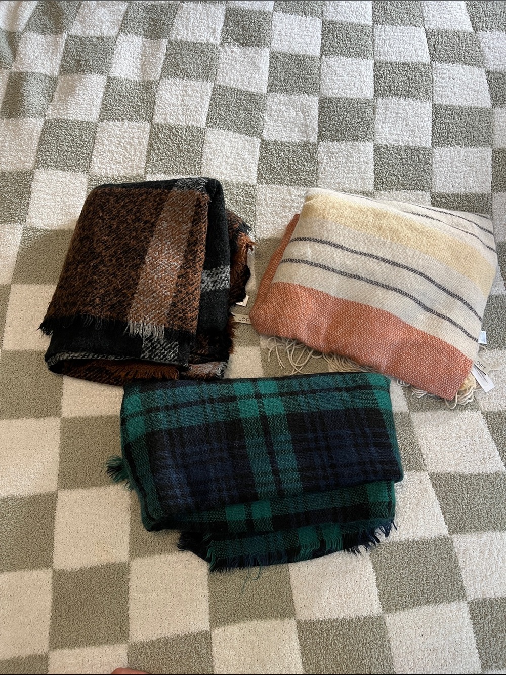 The Loft Soft knit chunky scarves bundle